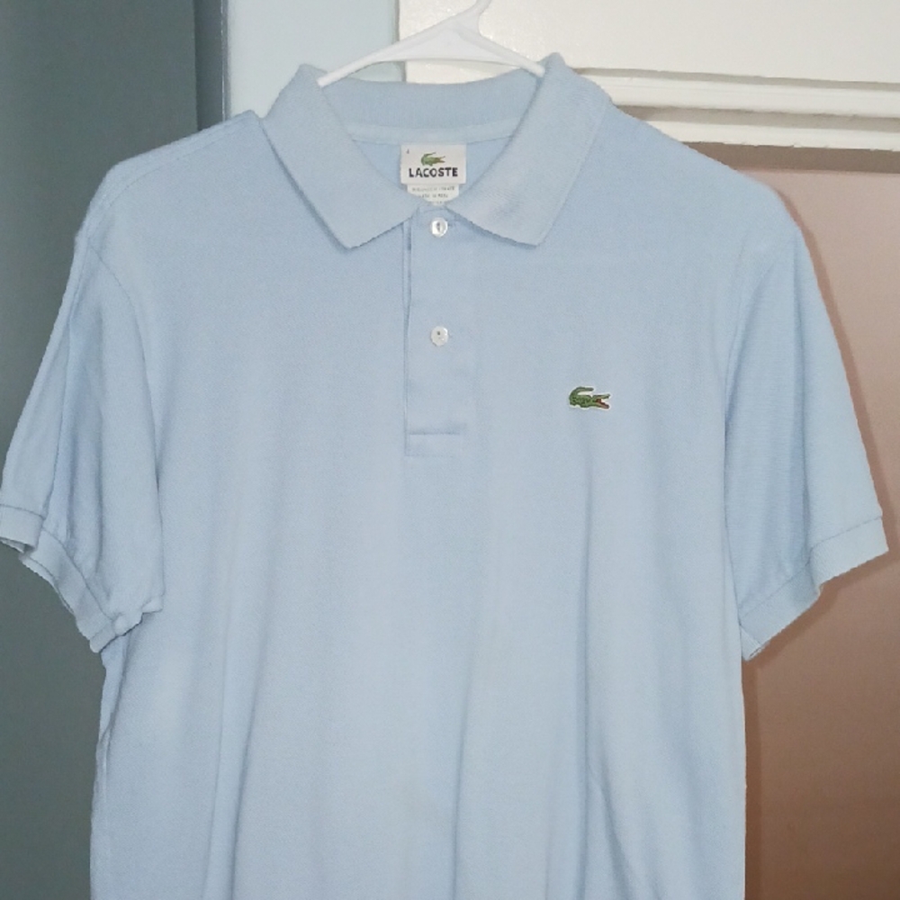 Lacoste Men's Light Blue Polo Shirt
